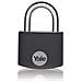Ye3b / 32/116/1 / bk Lucchetto Alluminio 32 Mm Arco In Acciaio Temprato Nero 3 Chiavi Per Armadietti Cassetta Degli Attrezzi Borsa 32mm - Foto miniatura 1