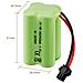 1 Pezzo Batteria 4.8v Aa, Pacco Batteria Ni-mh Ricaricabile 2400 Mah, Spina Sm 2p Per Hy800 F1 F3 Rc Boat Rc Bus Con Cavo Di Ricarica Usb Sm 2p - Foto miniatura 2