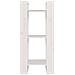 Libreria /divisorio Bianco 41x35x91 Cm In Legno Massello Di Pino - Foto miniatura 3