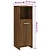 Armadietto Bagno Rovere Marrone 30x30x95cm in Legno Multistrato - Foto miniatura 3