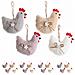 Galline Decorative Da Appendere Imbottite Addobbi Per Casa E Negozi Per Pasqua E Primavera Set 12 Pezzi - Foto miniatura 1