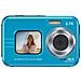 Fotocamera Subacquea Impermeabile 48mp / 4k /zoom 16x /doppio Schermo /messa A Fuoco Automatica Blue - Foto miniatura 1