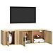 Set Di Mobili Porta Tv 2 Pz Rovere Sonoma In Legno Multistrato - Foto miniatura 3