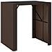 Tavolo Bar Con Piano In Vetro Marrone 105x80x110 Cm Polyrattan - Foto miniatura 2