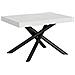 Tavolo Allungabile 90x130/390 Cm Famas Telaio Antracite - Bianco Frassino - Foto miniatura 6