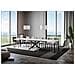Tavolo Allungabile 90x130/390 Cm Famas Telaio Antracite - Bianco Frassino - Foto miniatura 4
