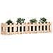 Fioriera Rialzata Giardino A Recinzione 150x30x30 Cm Legno Pino - Foto miniatura 2
