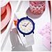 Orologio Quartz Per Bambini Impermeabile Modello Flex, Bianco / Blu - Foto miniatura 2