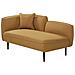 Chaise Longue Versione Sinistra Chevannes Bouclé Senape - Foto miniatura 3