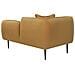 Chaise Longue Versione Sinistra Chevannes Bouclé Senape - Foto miniatura 4