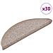 Tappetini per Scale 30 pz Marrone Chiaro 56x17x3 cm - Foto miniatura 1