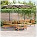 Set Divano Pallet Da Giardino 4 Pz In Legno Massello Di Acacia - Foto miniatura 1