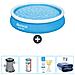Piscina Fuori Terra - In Giro - 366x76 Cm - Blu - Include Accessori Coordinati Cb50 - Foto miniatura 1