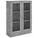 Armadietto Vetrina Grigio Cemento 82,5x30,5x115 Cm Multistrato - Foto miniatura 1