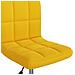 Sedia Da Pranzo Girevole Giallo Senape In Velluto - Foto miniatura 4