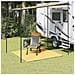 Tappeto da Tenda Beige 250x250 cm HDPE - Foto miniatura 2
