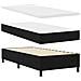 Letto a Box Spring con Materasso e Panchina Nera 90x190 cm Tessuto - Foto miniatura 3