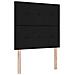 Letto a Box Spring con Materasso e Panchina Nera 90x190 cm Tessuto - Foto miniatura 6