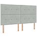 Struttura del letto Grigio chiaro 180x200 cm Velluto - Foto miniatura 7