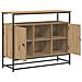 Credenza Artisan Rovere 100x35x80 cm Legno ingegnerizzato e Acciaio - Foto miniatura 5