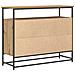 Credenza Artisan Rovere 100x35x80 cm Legno ingegnerizzato e Acciaio - Foto miniatura 8