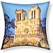 Set Di 2 Copricuscini 40x40 Cm Design Notre Dame De Paris - Foto miniatura 1