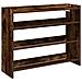 Scarpiera Rovere Fumo 80x25x62 cm in Legno Multistrato - Foto miniatura 1