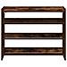 Scarpiera Rovere Fumo 80x25x62 cm in Legno Multistrato - Foto miniatura 4