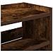 Scarpiera Rovere Fumo 80x25x62 cm in Legno Multistrato - Foto miniatura 7