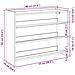 Scarpiera Rovere Fumo 80x25x62 cm in Legno Multistrato - Foto miniatura 9