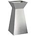 Vaso a Pilastro 2 pcs Argento 35 x 35 x 73 cm Acciaio - Foto miniatura 5