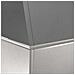 Vaso a Pilastro 2 pcs Argento 35 x 35 x 73 cm Acciaio - Foto miniatura 9