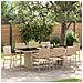 Set da Pranzo per Giardino 9 pcs Beige Poly Rattan - Foto miniatura 2