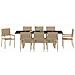 Set da Pranzo per Giardino 9 pcs Beige Poly Rattan - Foto miniatura 7