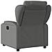 Poltrona reclinabile in tessuto grigio scuro - Foto miniatura 3