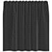 Tende in Voile con Tasche per Aste 2 pz Nero - Foto miniatura 4