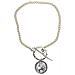 Collana Di Perle Con Chiusura Rotonda E Moneta Gr In Argento - Foto miniatura 1