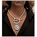 Collana Di Perle Con Chiusura Rotonda E Moneta Gr In Argento - Foto miniatura 2