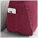Cuscino per Schiena Rosso Vino 60 x 20 x 50 cm Tessuto in Cords - Foto miniatura 5