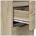 Comodini con cassetto 2 pcs Rovere Sonoma 30,5 x 30 x 43 cm - Foto miniatura 9
