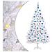 Albero di Natale Artificiale con Rami Pieghevoli Bianco 180 cm - Foto miniatura 1