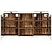 Set di Armadi da Bagno con lo scaffale 3 pcs 126 x 16 x 62.5 cm - Foto miniatura 7