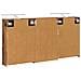 Set di Armadi da Bagno con lo scaffale 3 pcs 126 x 16 x 62.5 cm - Foto miniatura 9