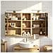 Set di Armadi da Bagno con lo scaffale 3 pcs 80 x 10,5 x 50 cm - Foto miniatura 2