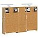 Set di Armadi da Bagno con lo scaffale 3 pcs 80 x 10,5 x 50 cm - Foto miniatura 9