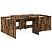 Letto alto per bambini con scrivania Rovere Fumo 80 x 200 cm - Foto miniatura 3