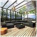 Set Divani da Giardino 10 pz con Cuscini in Polyrattan Nero - Foto miniatura 2