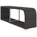 Set Divani da Giardino 10 pz con Cuscini in Polyrattan Nero - Foto miniatura 9