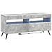 Mobile TV LED a 5 pezzi Grigio Cemento Legno ingegnerizzato - Foto miniatura 8