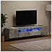 Mobile TV LED a 5 pezzi Grigio Cemento Legno ingegnerizzato - Foto miniatura 9
